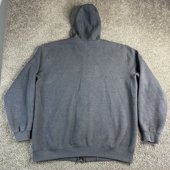 Carhartt Hoodie Mens XL Gray Full Zip Original Fit Fleece Lined Workwear Jacket - Picture 10 of 16